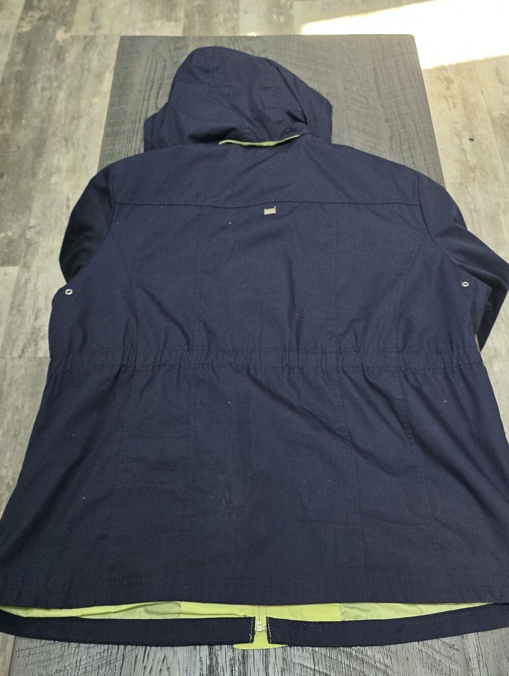 MacKintosh Cotton Anorak Jacket w Hooded Lime Trim (Sz:2x)